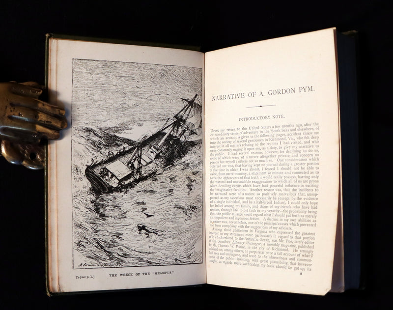1890 Rare Book - Edgar Allan POE Tales of Adventure Mystery and Imagination.