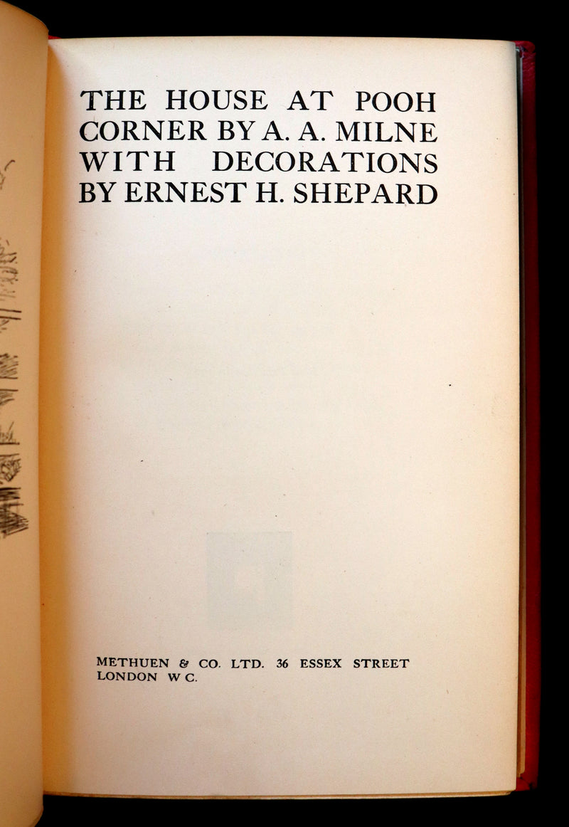 1928 First UK Edition - A. A. Milne & Ernest H. Shepard - The HOUSE at POOH CORNER.