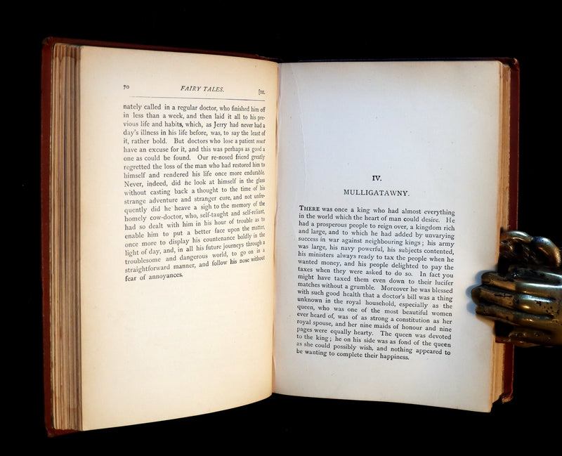 1882 Scare Book - Moonshine Fairy Stories Illustrated by William Brunton. First Edition.