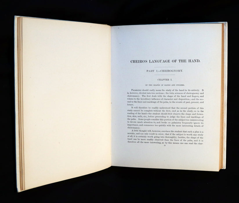 1900 Rare PALMISTRY Book - CHEIRO'S LANGUAGE OF THE HAND with reproductions of Famous Hands.