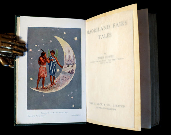 1936 Scarce Book - MAORILAND FAIRY TALES by Edith Howes - New Zealand Maori Tales.