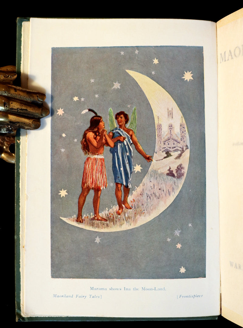 1936 Scarce Book - MAORILAND FAIRY TALES by Edith Howes - New Zealand Maori Tales.