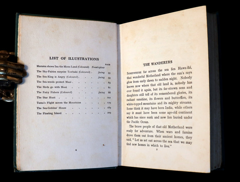 1936 Scarce Book - MAORILAND FAIRY TALES by Edith Howes - New Zealand Maori Tales.