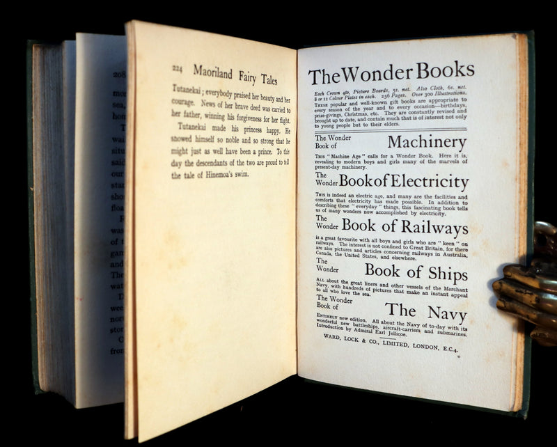 1936 Scarce Book - MAORILAND FAIRY TALES by Edith Howes - New Zealand Maori Tales.