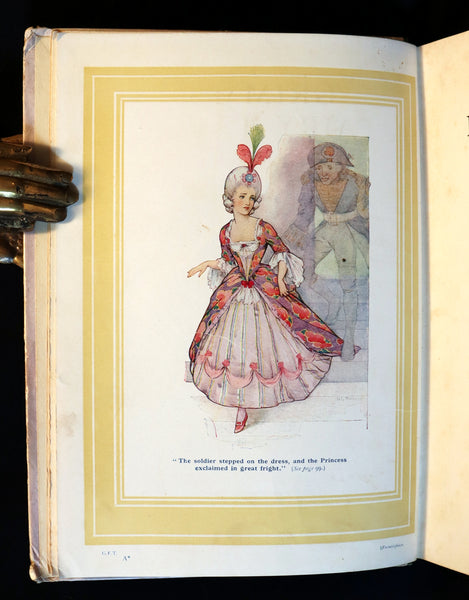 1930 Scarce Book - GRIMM's FAIRY Tales with 24 Colour Plates By Harry G. Theaker.