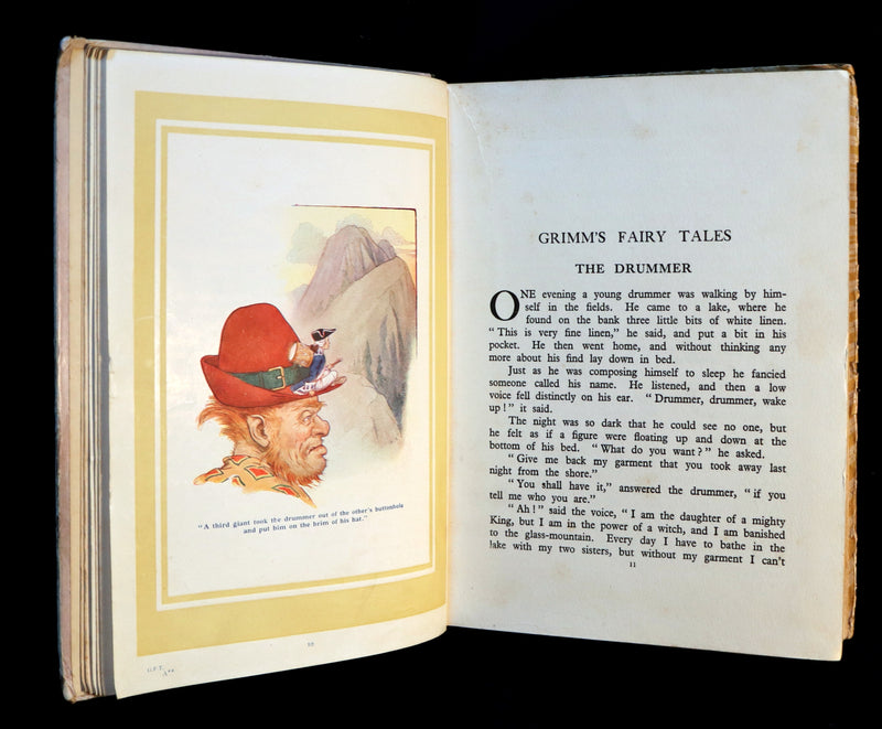1930 Scarce Book - GRIMM's FAIRY Tales with 24 Colour Plates By Harry G. Theaker.