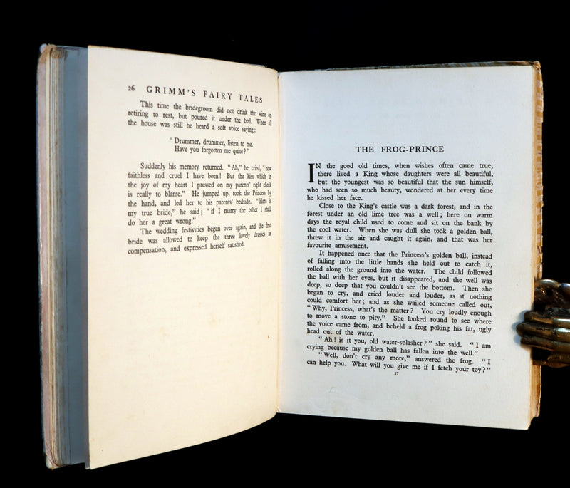 1930 Scarce Book - GRIMM's FAIRY Tales with 24 Colour Plates By Harry G. Theaker.