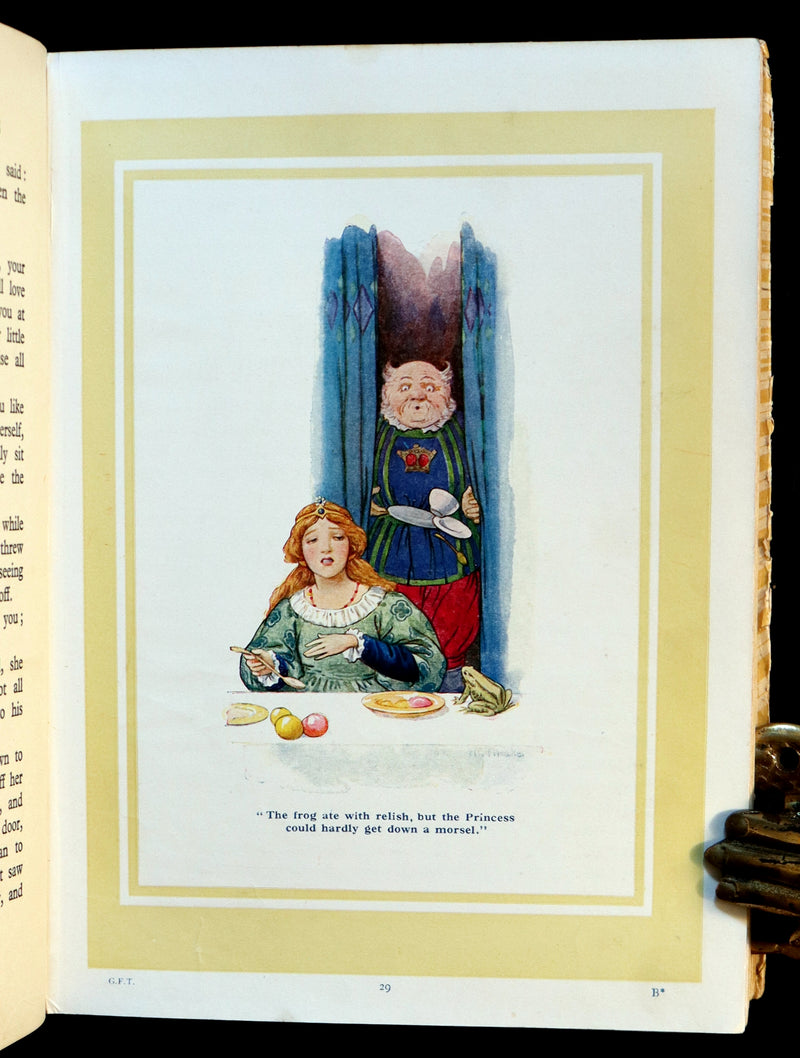 1930 Scarce Book - GRIMM's FAIRY Tales with 24 Colour Plates By Harry G. Theaker.