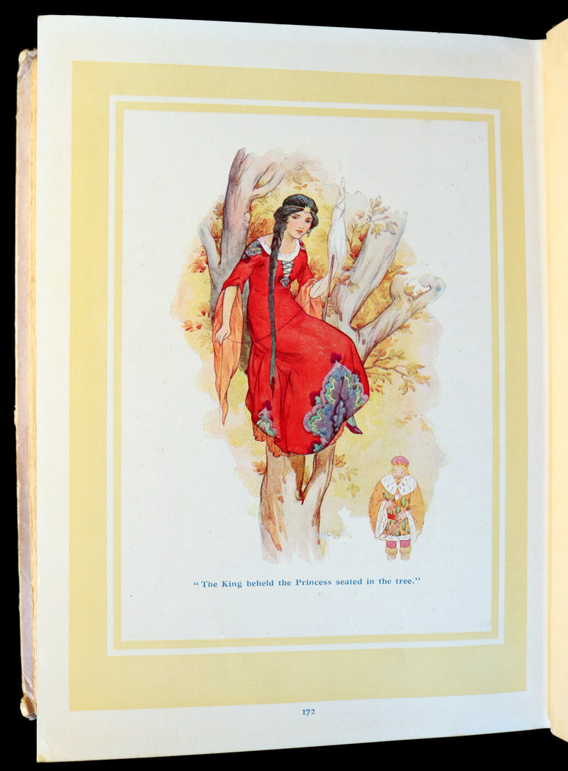 1930 Scarce Book - GRIMM's FAIRY Tales with 24 Colour Plates By Harry G. Theaker.
