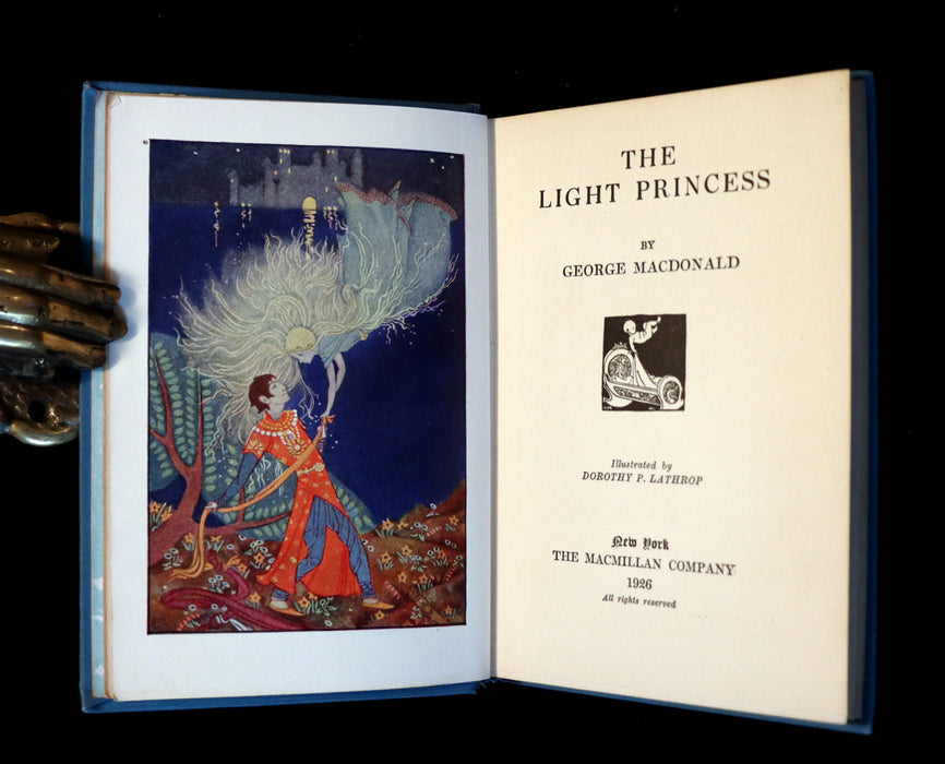 1926 Rare Book - THE LIGHT PRINCESS by George Macdonald, First illustrated edition by Dorothy P. Lathrop.