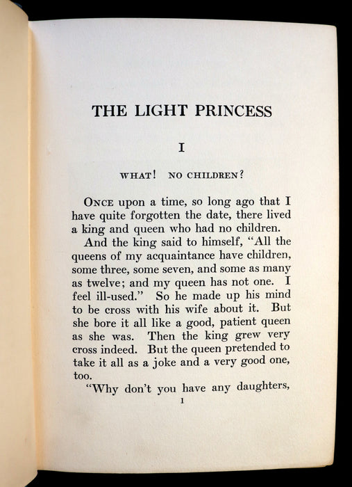 1926 Rare Book - THE LIGHT PRINCESS by George Macdonald, First illustrated edition by Dorothy P. Lathrop.