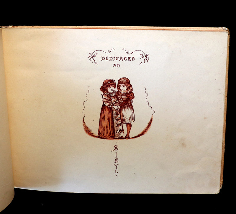 1883 Scarce Victorian Book -  Pictures from the Poets illustrated by T. Pym (Clara Creed). First Edition.