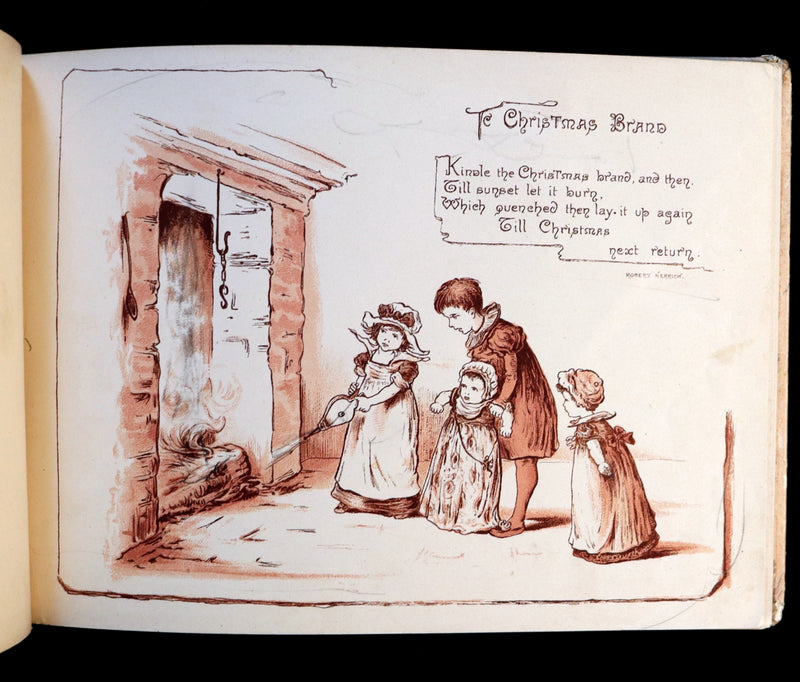 1883 Scarce Victorian Book -  Pictures from the Poets illustrated by T. Pym (Clara Creed). First Edition.