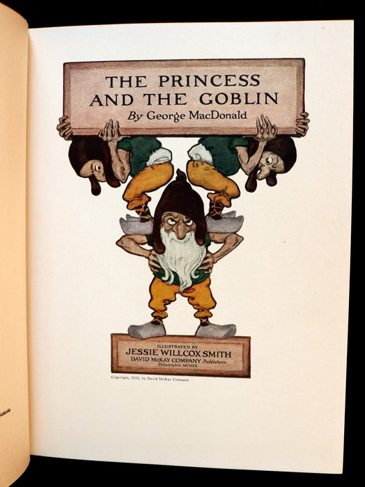 1930 Rare Book - THE PRINCESS AND THE GOBLIN Illustrated by Jessie Willcox Smith.