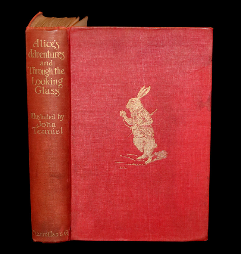 1911 Scarce First COLOR illustrated Edition - Alice's Adventures in Wonderland & Through the Looking-Glass.
