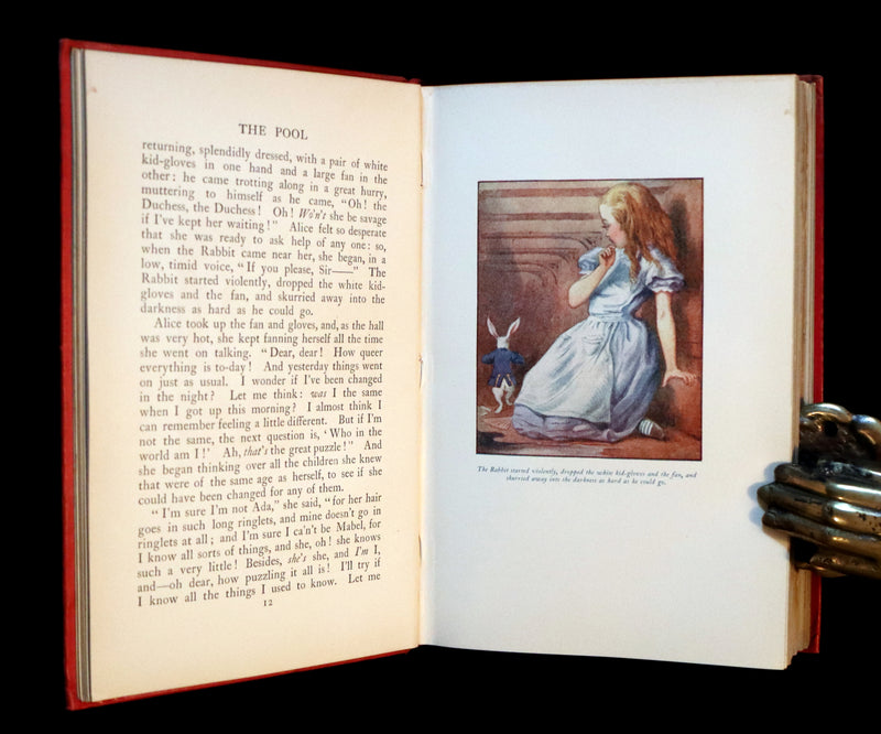 1911 Scarce First COLOR illustrated Edition - Alice's Adventures in Wonderland & Through the Looking-Glass.