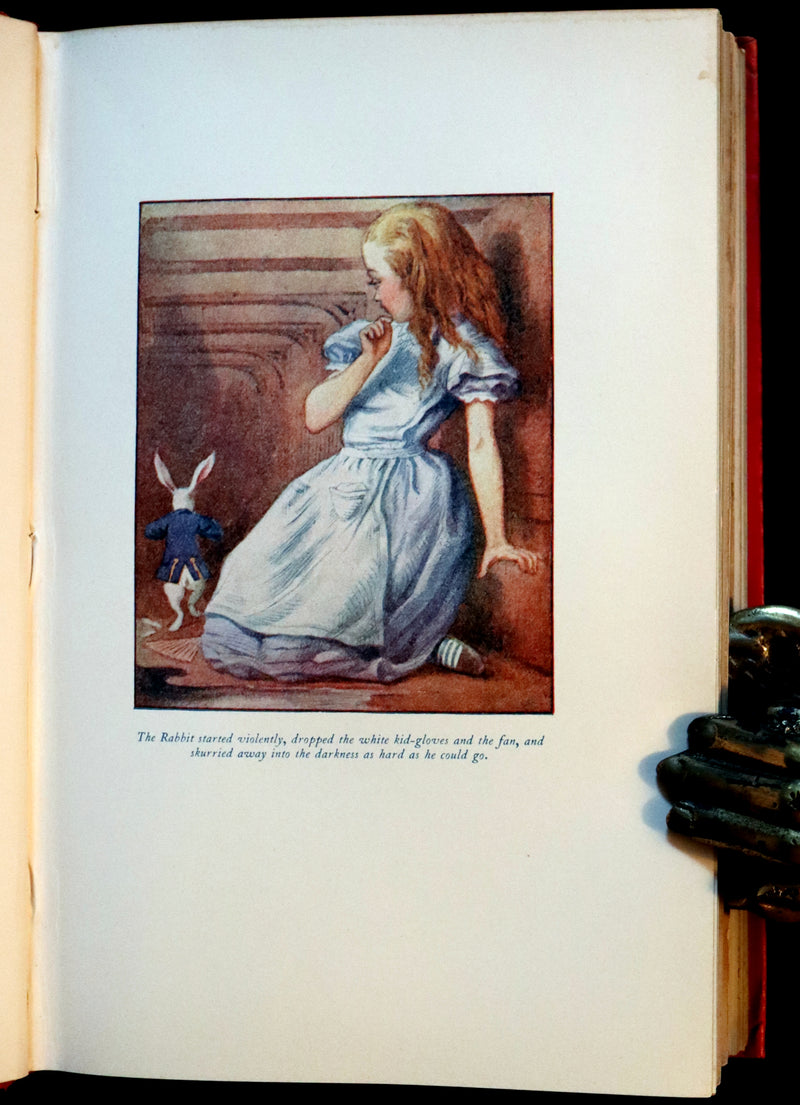 1911 Scarce First COLOR illustrated Edition - Alice's Adventures in Wonderland & Through the Looking-Glass.