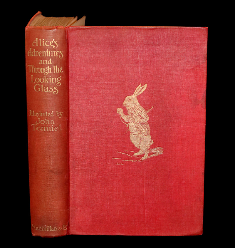 1911 Scarce First COLOR illustrated Edition - Alice's Adventures in Wonderland & Through the Looking-Glass.