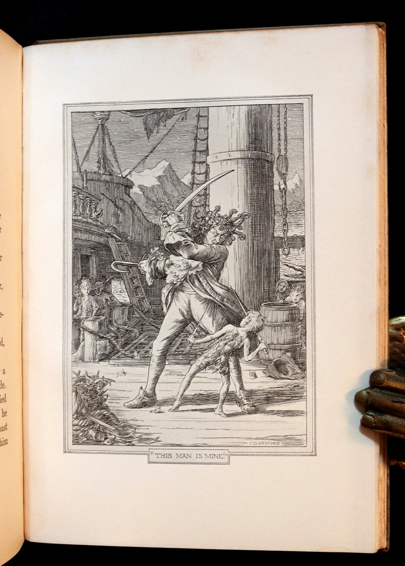 1911 Rare PETER PAN First Edition - PETER and WENDY by James Matthew Barrie illustrated by F.D. Bedford.