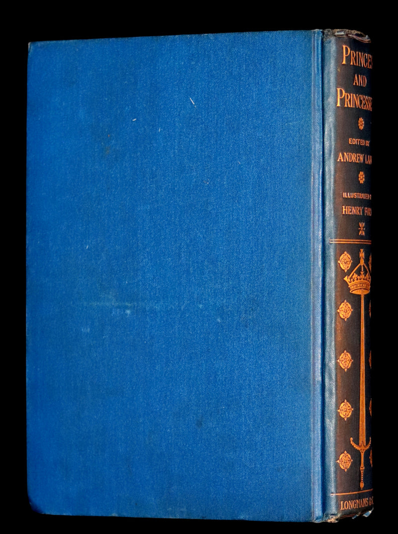 1908 Rare First Edition - THE BOOK OF PRINCES & PRINCESSES by Mrs. Lang & Andrew Lang.