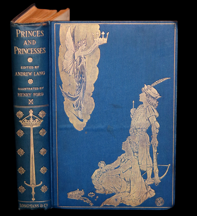 1908 Rare First Edition - THE BOOK OF PRINCES & PRINCESSES by Mrs. Lang & Andrew Lang.