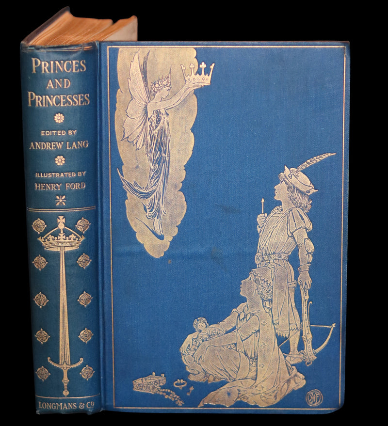 1908 Rare First Edition - THE BOOK OF PRINCES & PRINCESSES by Mrs. Lang & Andrew Lang.