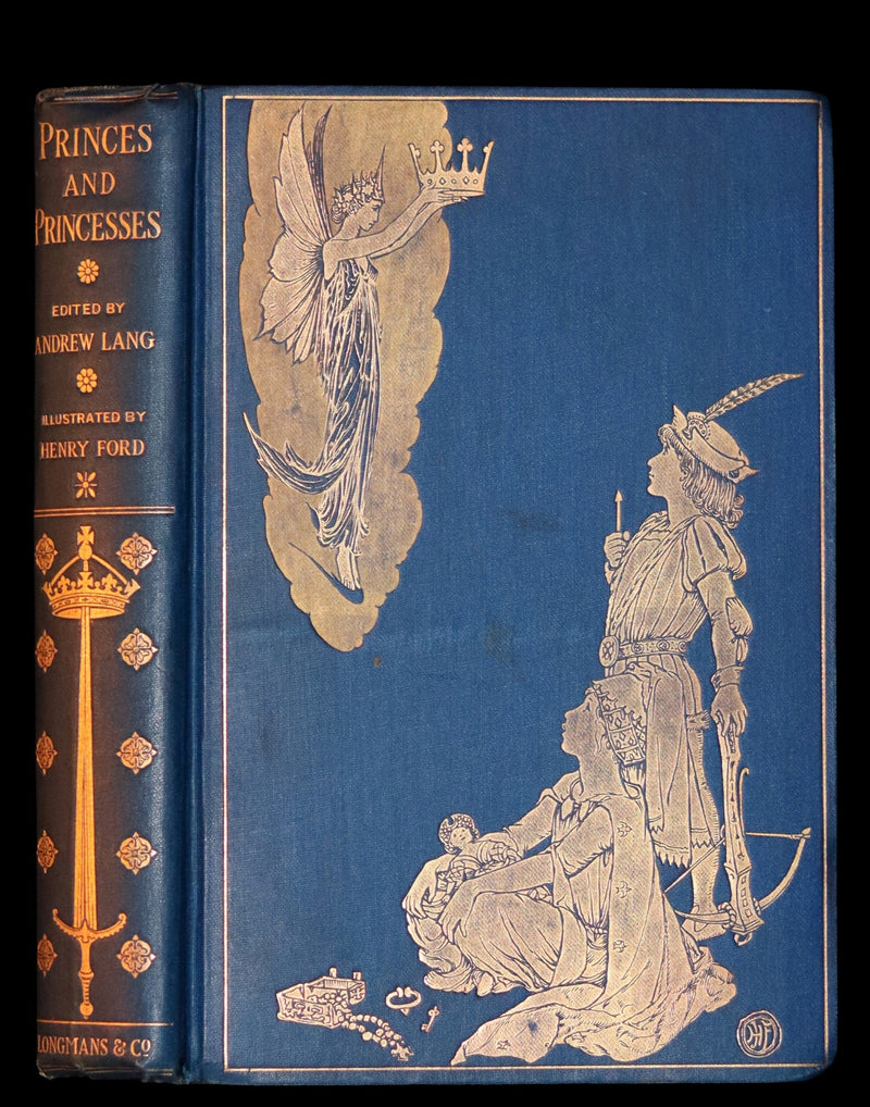 1908 Rare First Edition - THE BOOK OF PRINCES & PRINCESSES by Mrs. Lang & Andrew Lang.