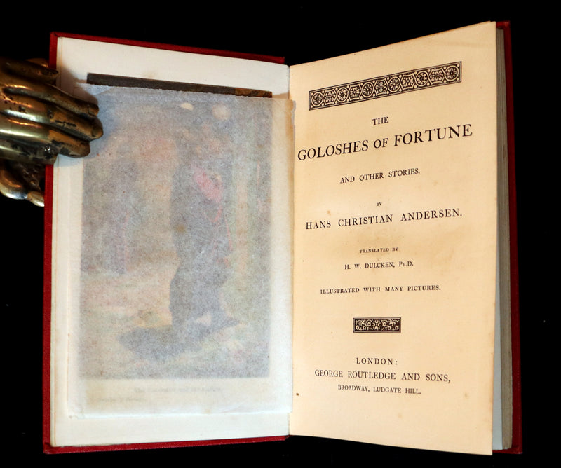 1890 Scarce Victorian Edition - Andersen's GOLOSHES of FORTUNE and SNOW QUEEN.