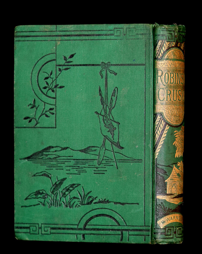 1890 Rare Book - THE LIFE & ADVENTURES OF ROBINSON CRUSOE Illustrated by E. Griset.