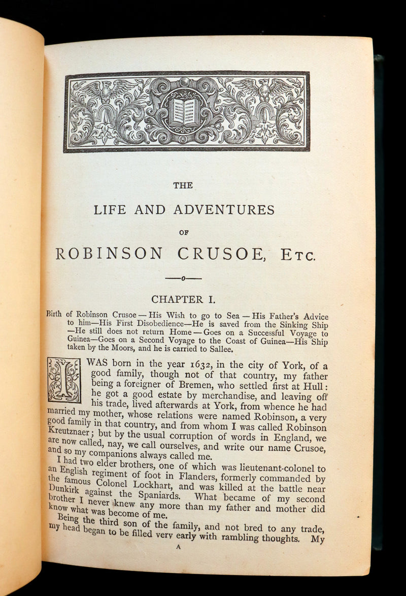 1890 Rare Book - THE LIFE & ADVENTURES OF ROBINSON CRUSOE Illustrated by E. Griset.