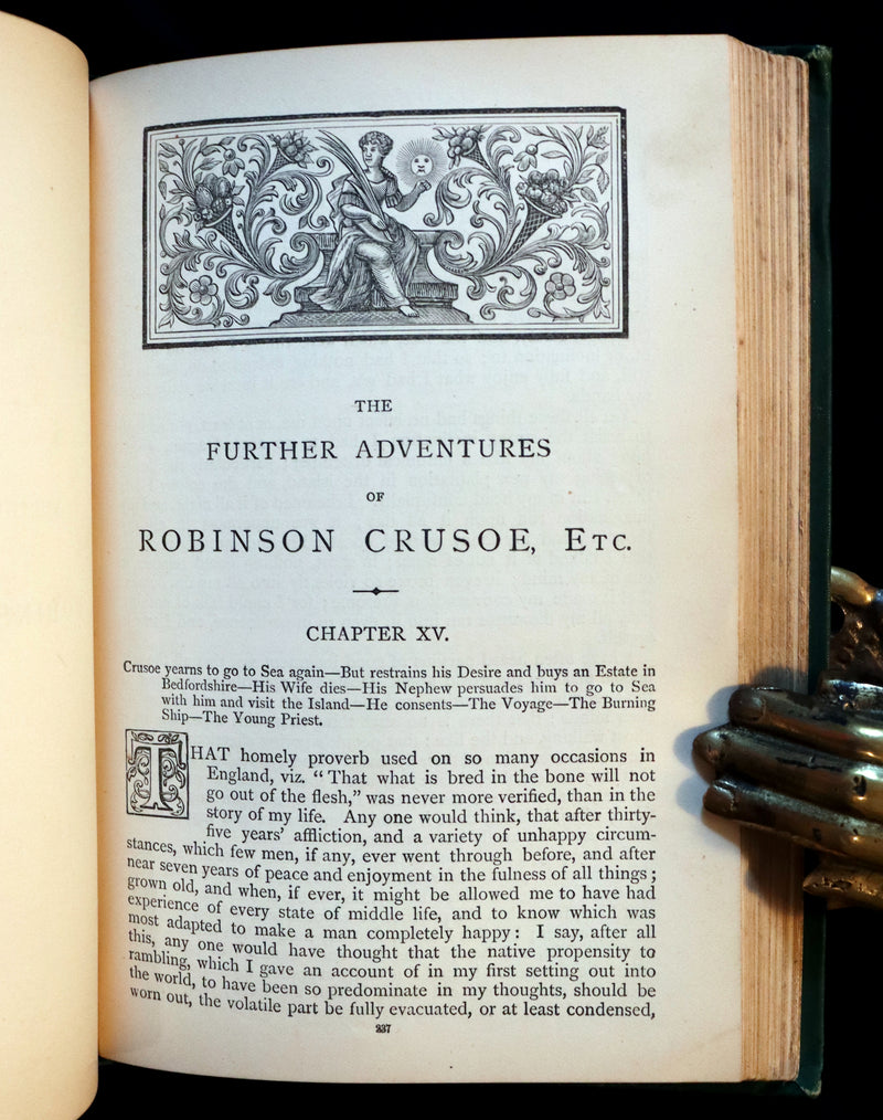 1890 Rare Book - THE LIFE & ADVENTURES OF ROBINSON CRUSOE Illustrated by E. Griset.