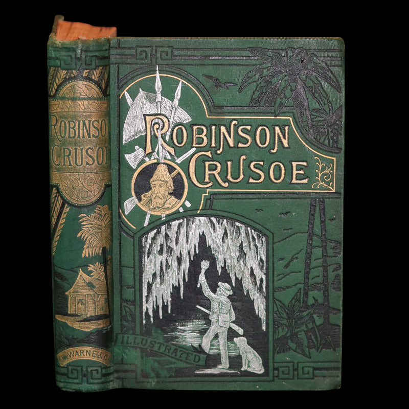 1890 Rare Book - THE LIFE & ADVENTURES OF ROBINSON CRUSOE Illustrated by E. Griset.