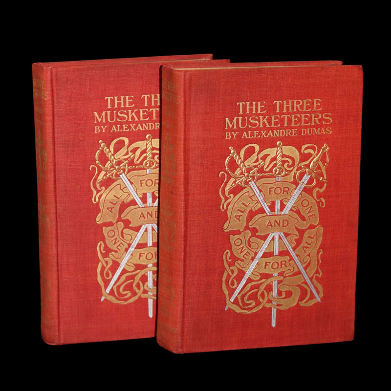 1899 Scarce Illustrated Book set - The Three Musketeers by Alexandre Dumas.