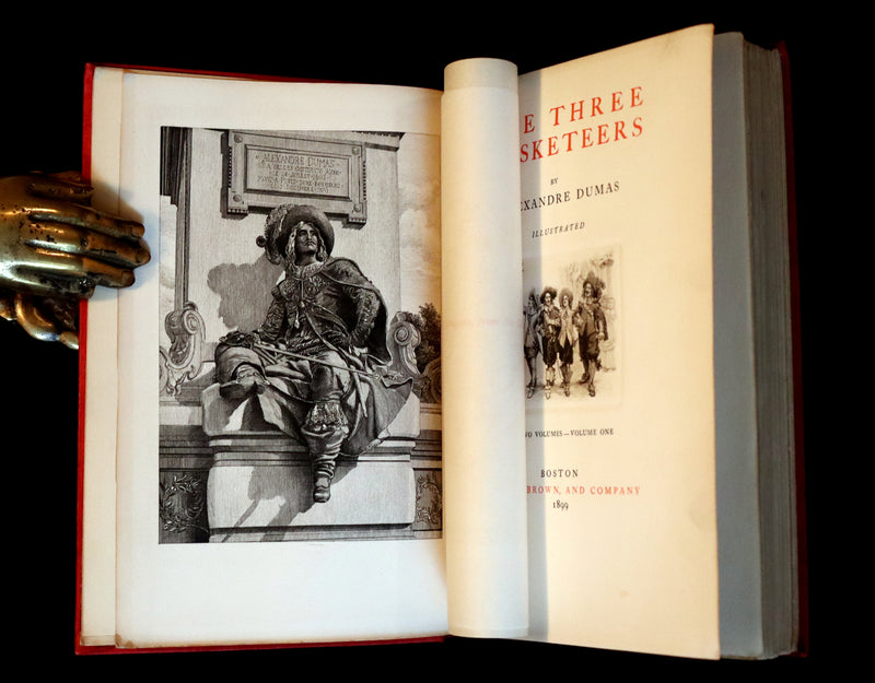 1899 Scarce Illustrated Book set - The Three Musketeers by Alexandre Dumas.