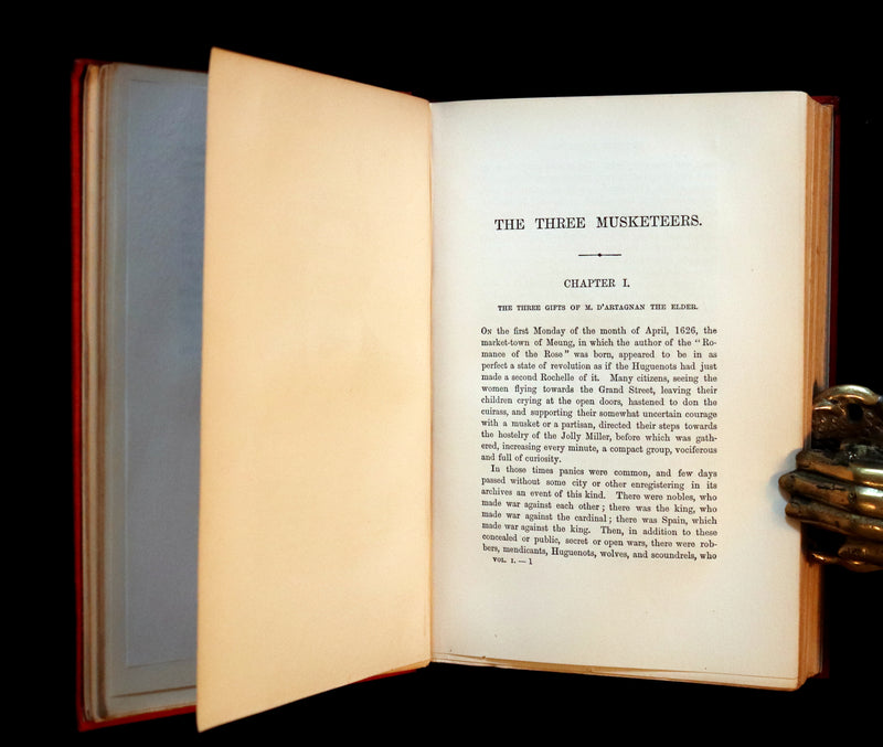 1899 Scarce Illustrated Book set - The Three Musketeers by Alexandre Dumas.