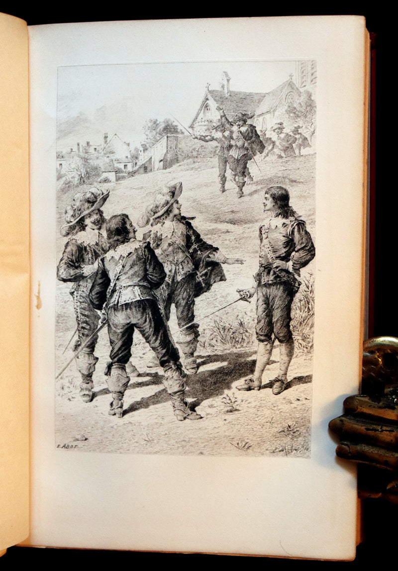 1899 Scarce Illustrated Book set - The Three Musketeers by Alexandre Dumas.