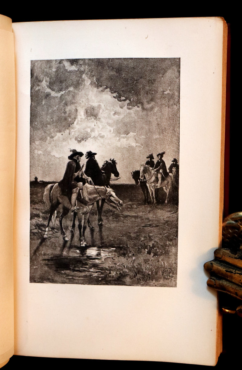 1899 Scarce Illustrated Book set - The Three Musketeers by Alexandre Dumas.