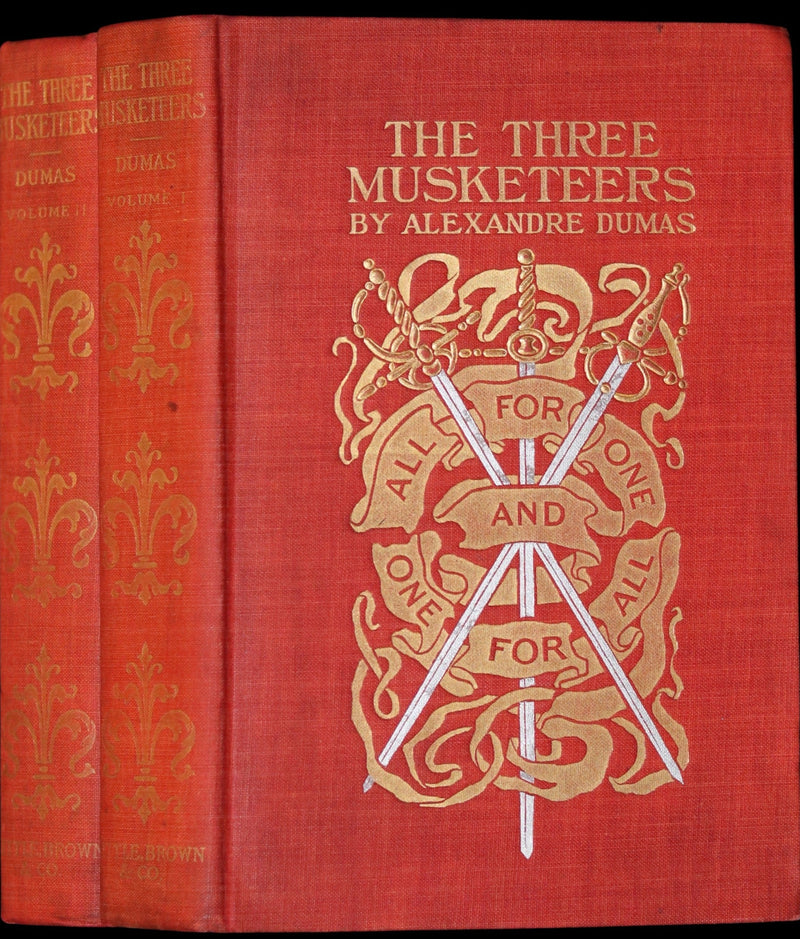 1899 Scarce Illustrated Book set - The Three Musketeers by Alexandre Dumas.