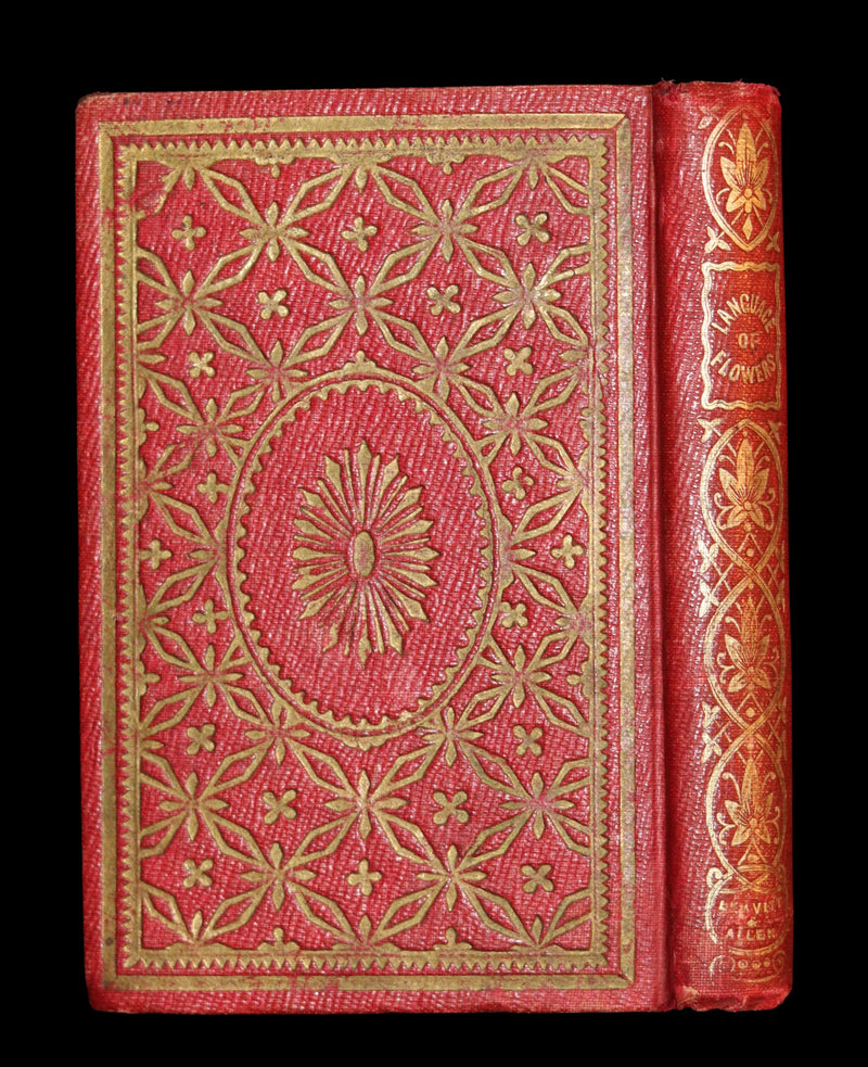 1847 Scarce Floriography Book ~ The Language Of Flowers, Complete Flora's Album with coloured plates.