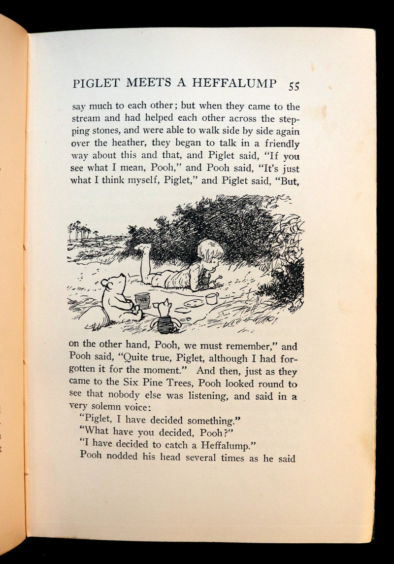 1926 Rare First Edition - WINNIE-THE-POOH by A.A. Milne & Illustrated by E.H. Shepard.