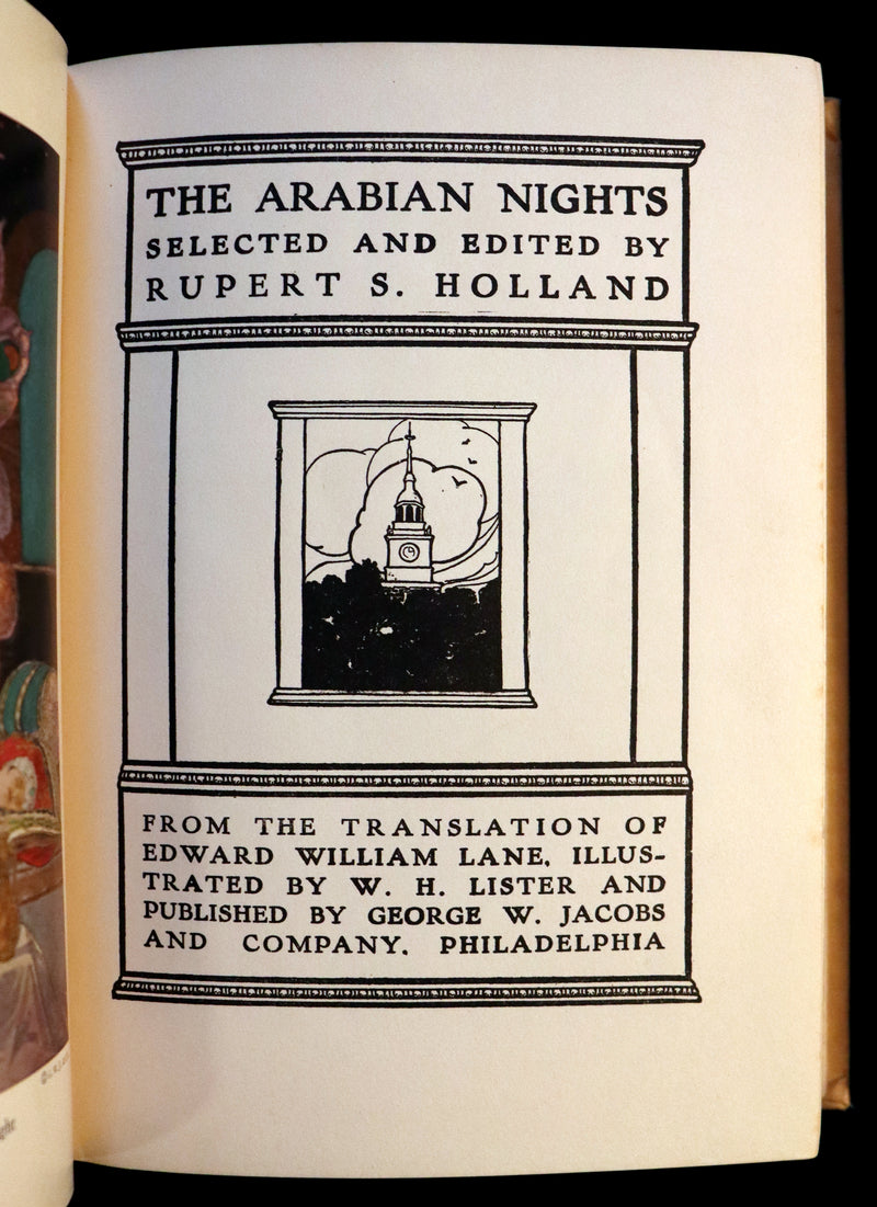 1920 Rare Book - The ARABIAN NIGHTS illustrated by William H. Lister.
