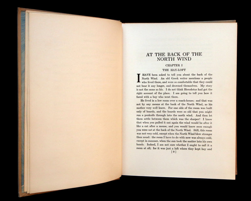 1919 Rare Book - AT THE BACK OF THE NORTH WIND, First Edition Illustrated by Jessie Willcox Smith.