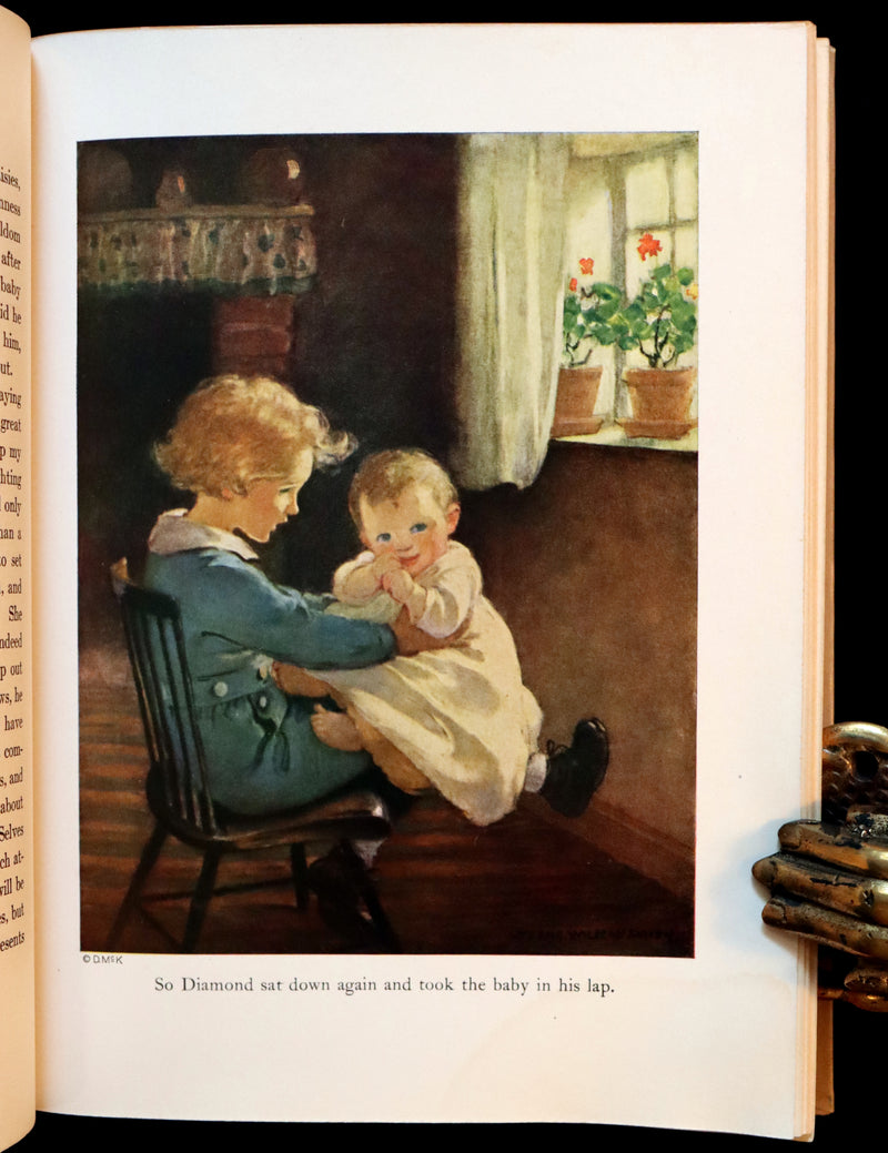 1919 Rare Book - AT THE BACK OF THE NORTH WIND, First Edition Illustrated by Jessie Willcox Smith.