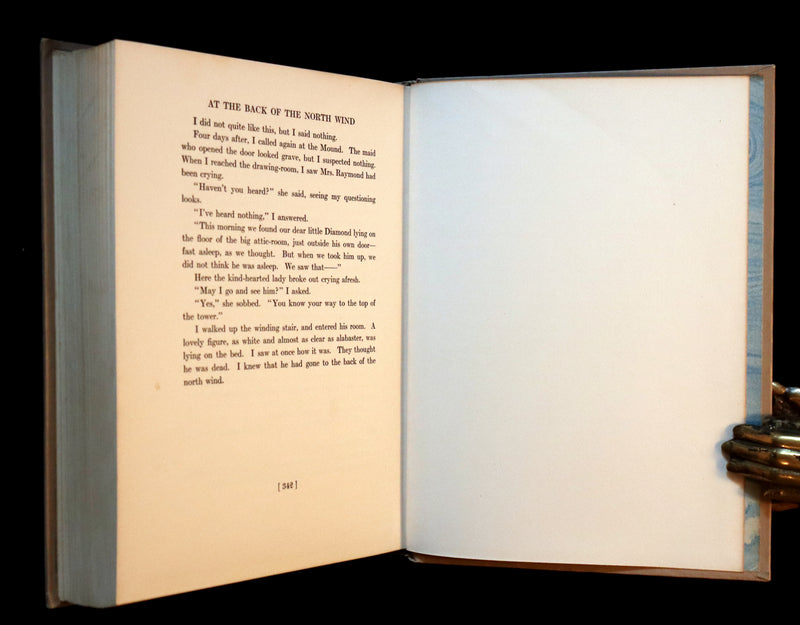 1919 Rare Book - AT THE BACK OF THE NORTH WIND, First Edition Illustrated by Jessie Willcox Smith.