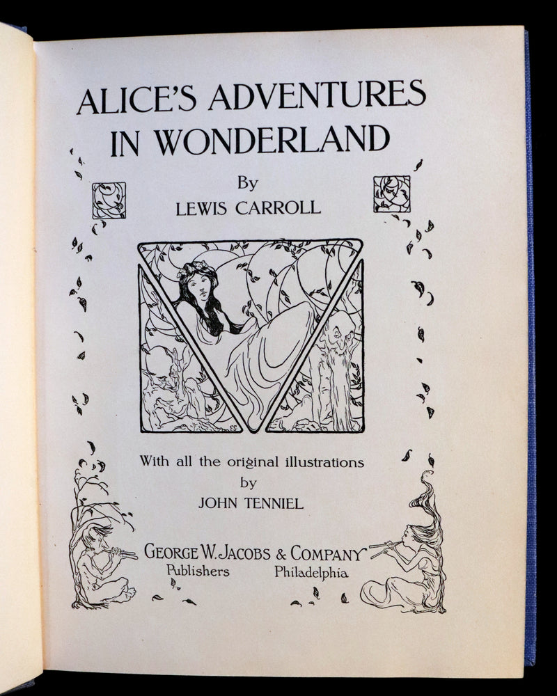 1910 Scarce George W. Jacobs Edition - Alice's Adventures in Wonderland by Lewis Carroll.