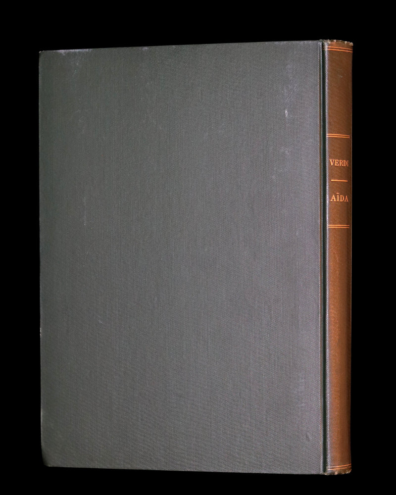 1897 Rare Victorian edition of VERDI's AÏDA Opera in Four Acts - Music scores and Libretto.