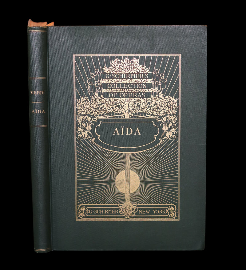 1897 Rare Victorian edition of VERDI's AÏDA Opera in Four Acts - Music scores and Libretto.