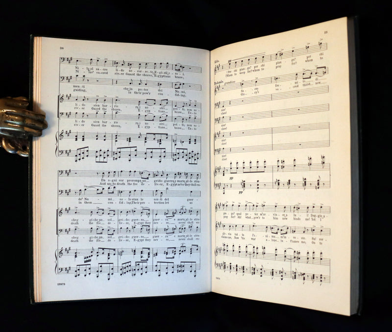 1897 Rare Victorian edition of VERDI's AÏDA Opera in Four Acts - Music scores and Libretto.
