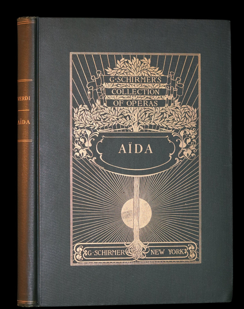 1897 Rare Victorian edition of VERDI's AÏDA Opera in Four Acts - Music scores and Libretto.