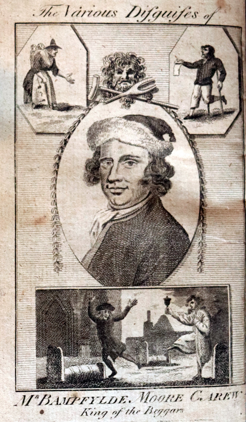 1789 Scarce Book - Life And Adventures Of Bampfylde-Moore Carew, Gypsies, America, Cant Language.